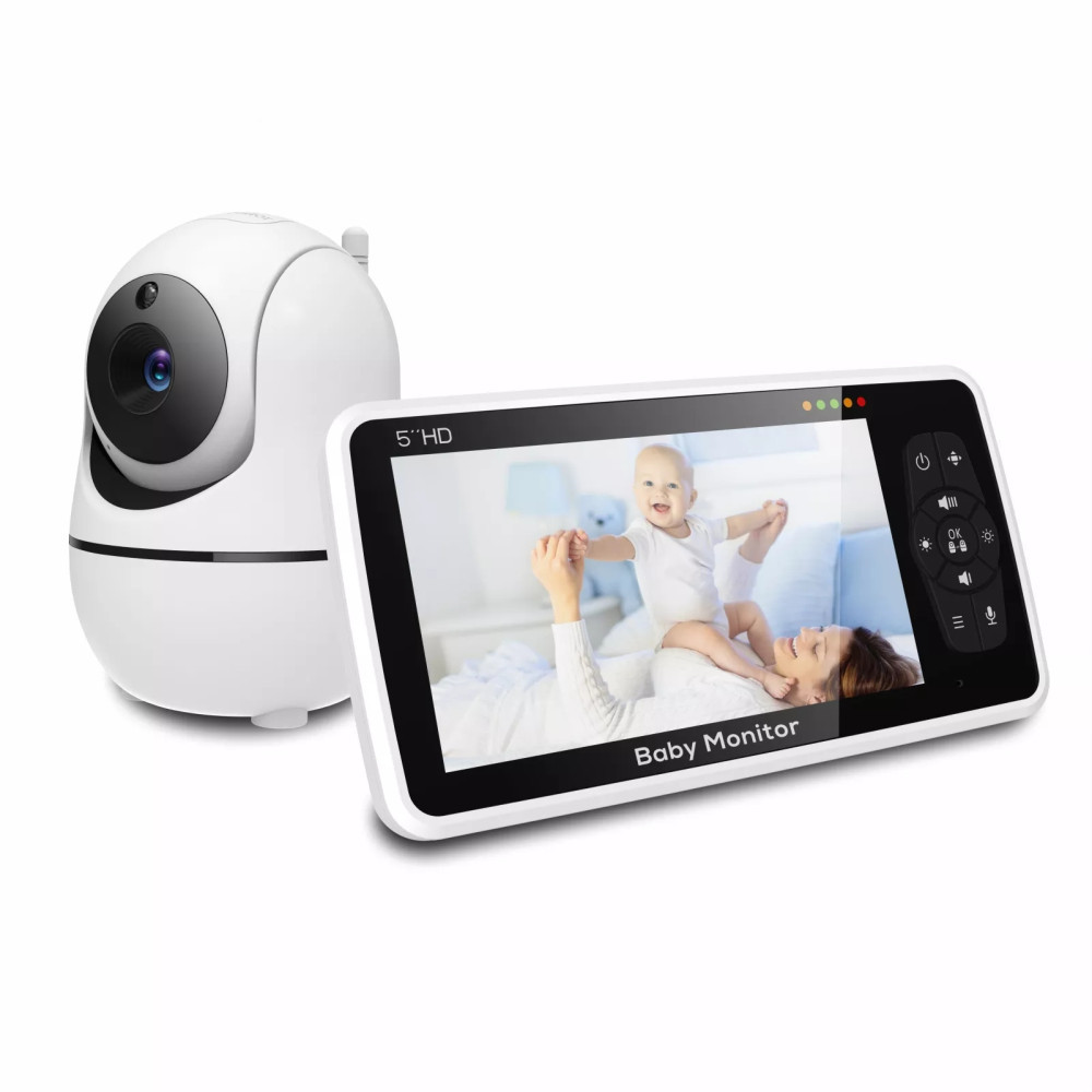 Baby Monitor Split Screen - New 5 Inch Video Baby Monitor