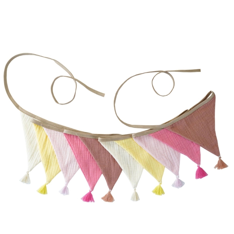 Baby Nursery Bunting - J2HD Lễ Hội Cotton Crepe Ngón