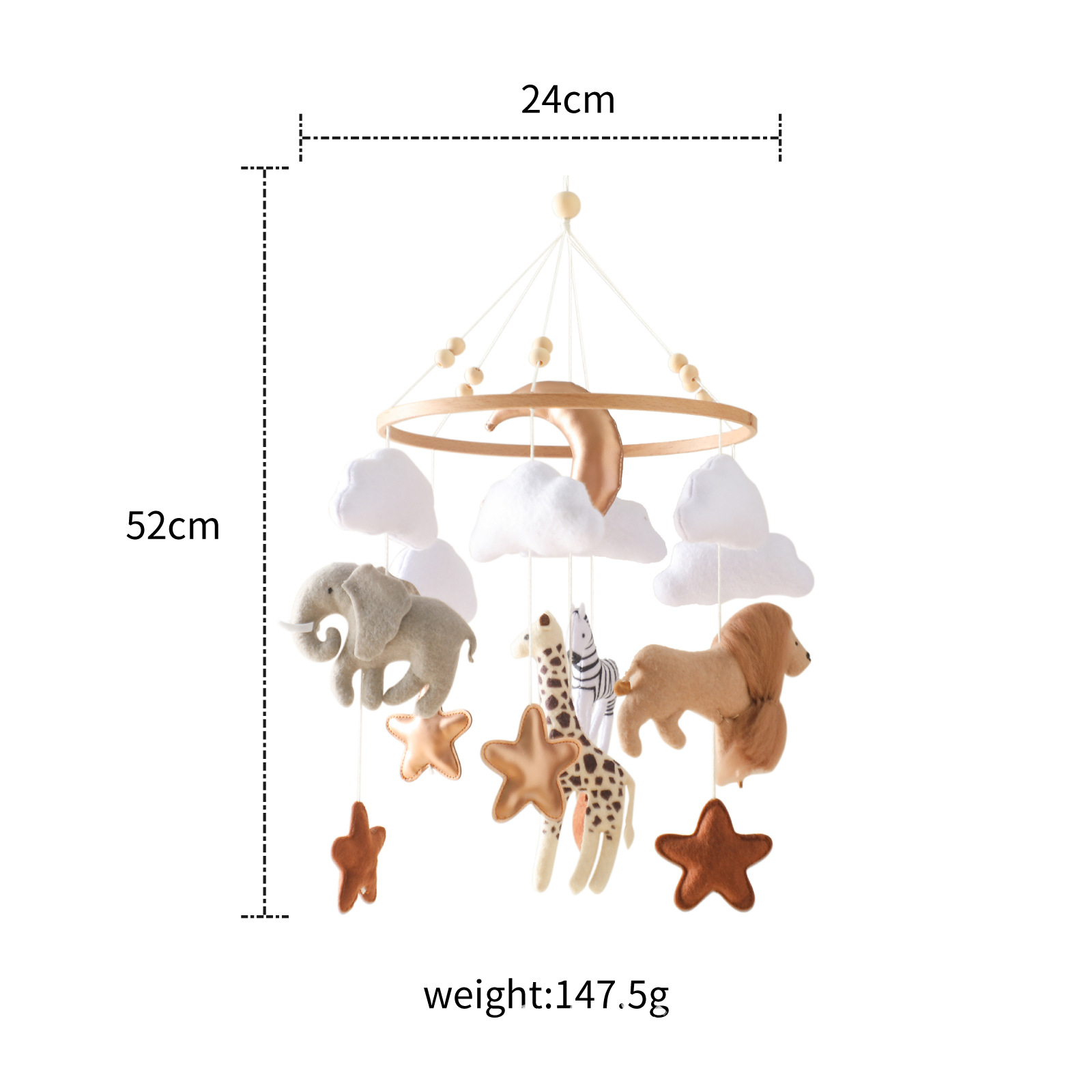 Baby Nursery Jungle Animals - Hot Sale Nordic Handmade Felt Jungle