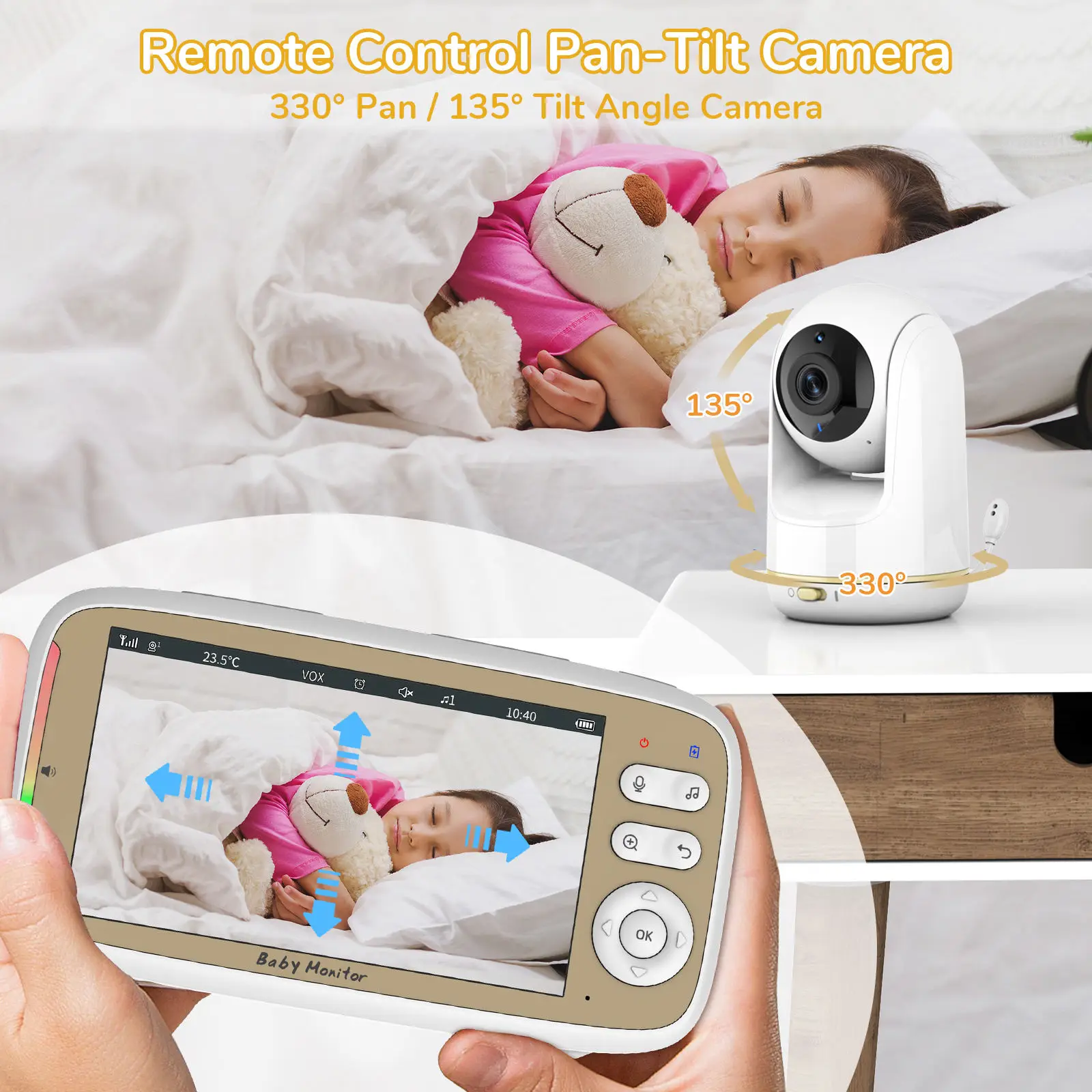 VB803 PRO Baby Monitor with 2p - đánh giá và giá Baby Monitor Split Screen