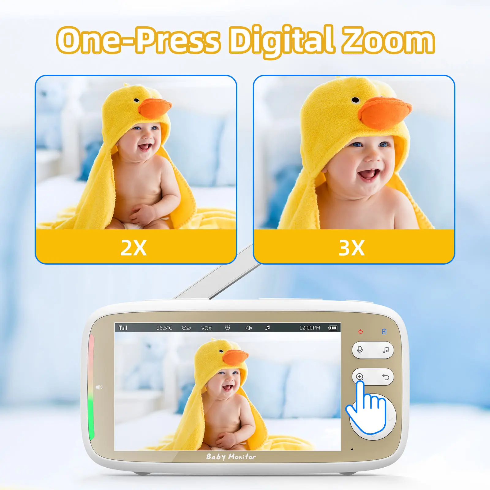 VB803 PRO Baby Monitor with 2p - đánh giá và giá Baby Monitor Split Screen