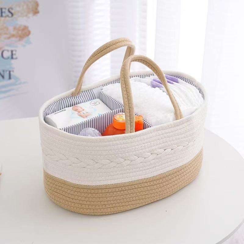 Portable Baby Diaper Storage B - đánh giá và giá Baby Nursery Basket