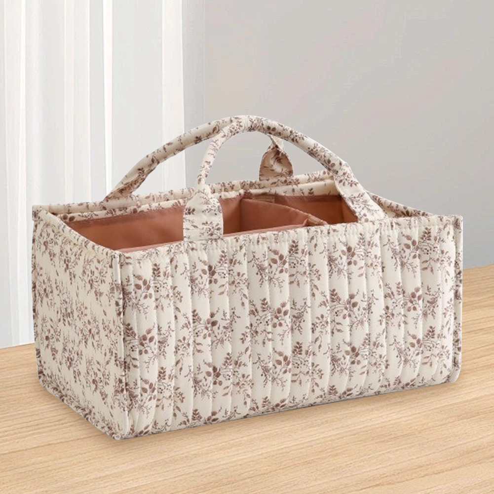 Floral Nursery Storage Basket  - đánh giá và giá Baby Nursery Basket