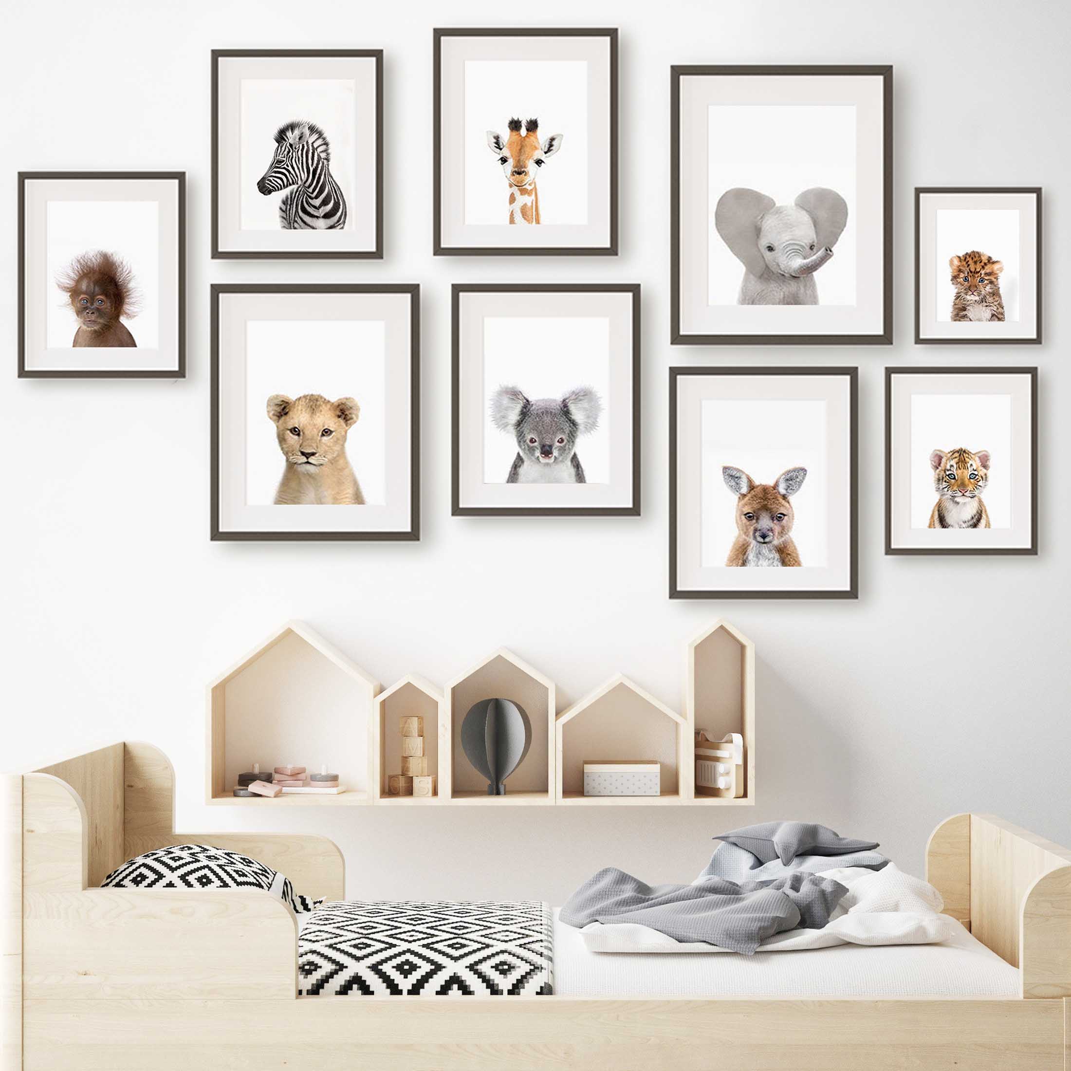 Baby Animal Nursery Wall Art P - đánh giá và giá Baby Nursery Jungle Animals