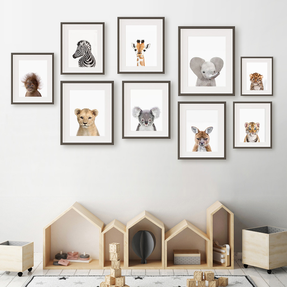 Baby Animal Nursery Wall Art P - đánh giá và giá Baby Nursery Jungle Animals