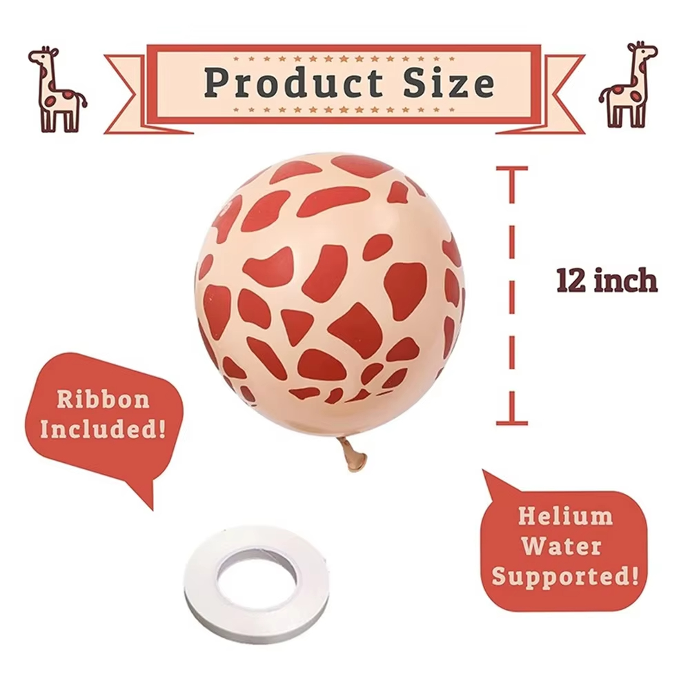 20Pcs Giraffe Print Balloons A - đánh giá và giá Baby Nursery Jungle Theme
