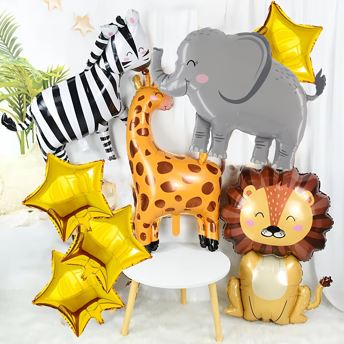 8PCS Cartoon Animal Theme Foil - đánh giá và giá Baby Nursery Jungle Theme