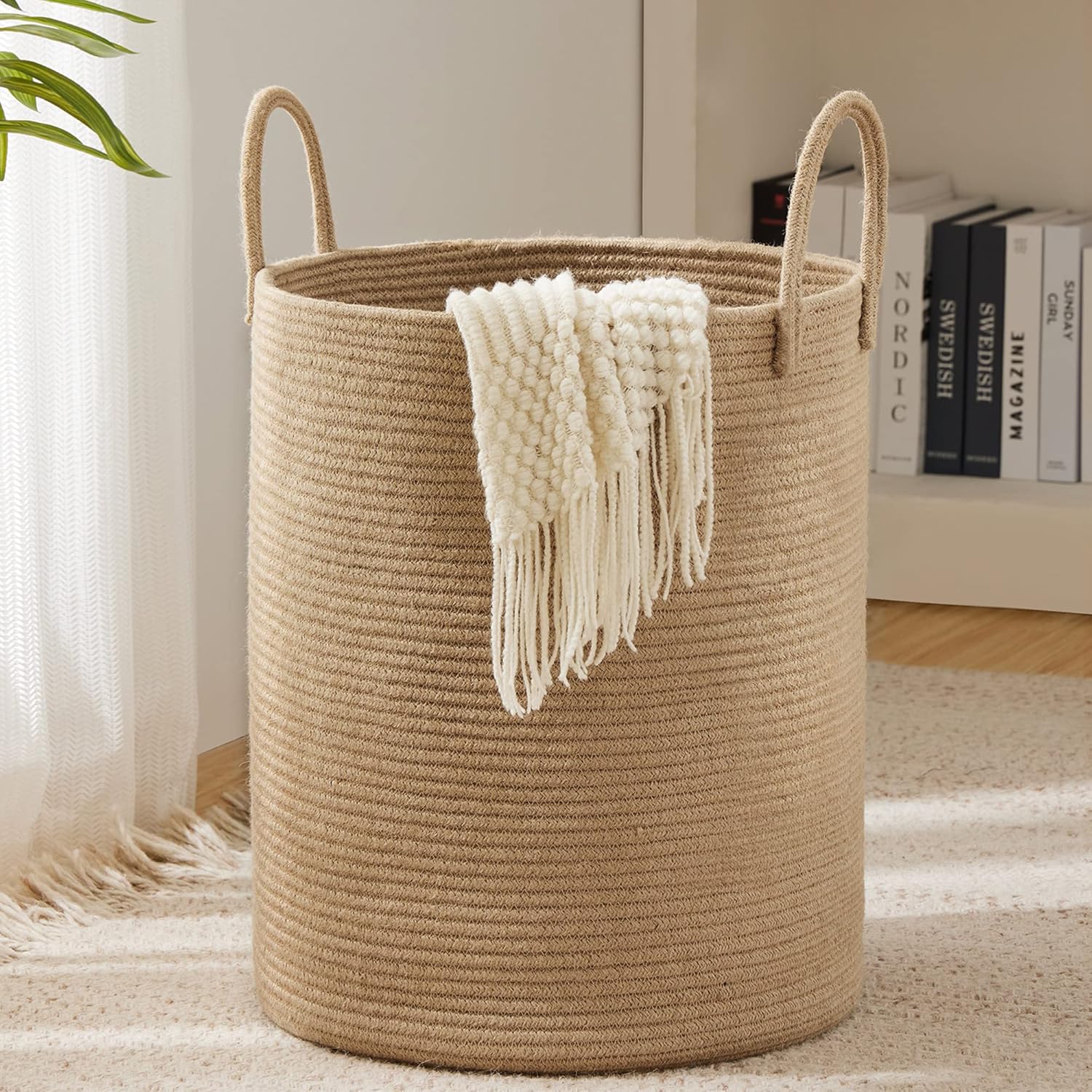Large Storage Basket Tall Wove - đánh giá và giá Baby Nursery Basket