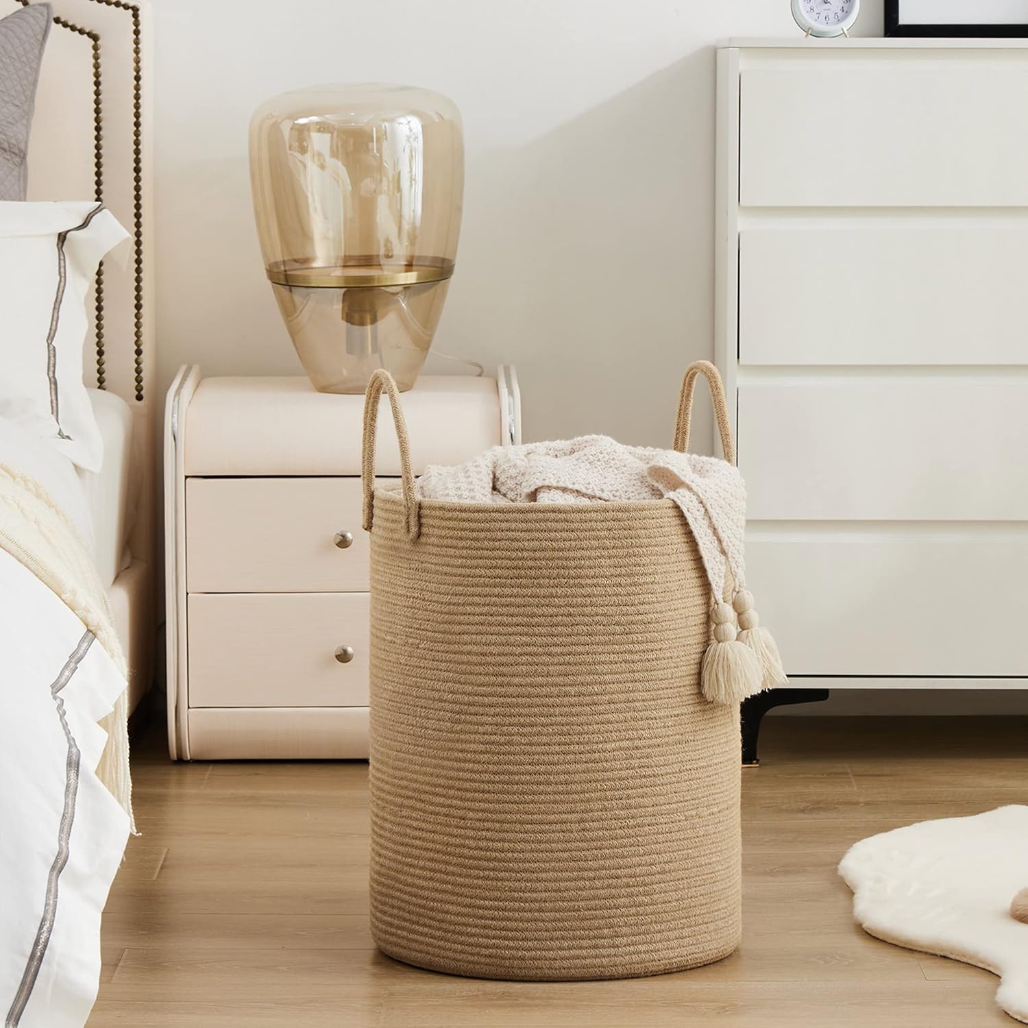 Large Storage Basket Tall Wove - đánh giá và giá Baby Nursery Basket