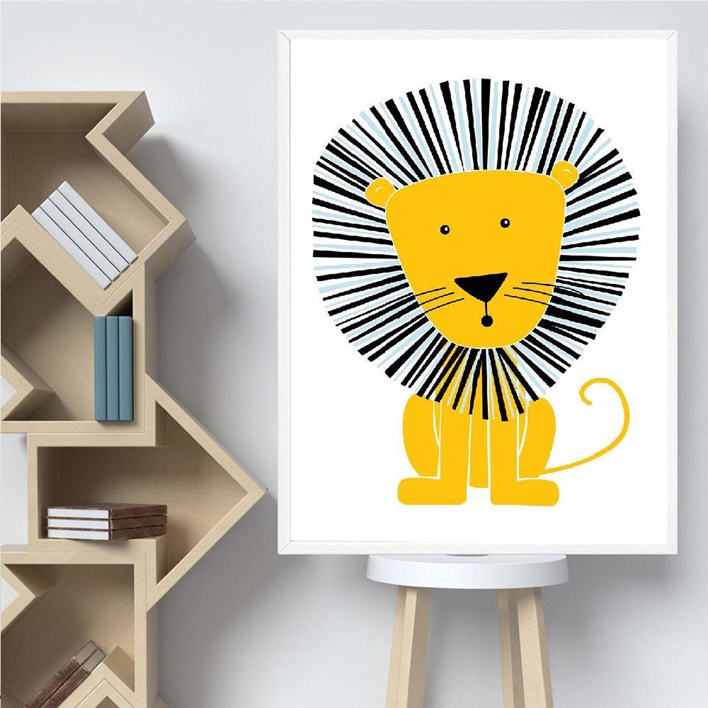 Hoạt Hình Hình Áp Phích Vàng S - đánh giá và giá Baby Nursery Yellow Walls