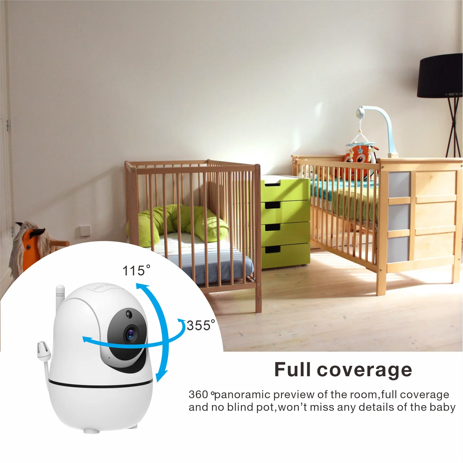5 Inch Video Baby Monitor with - đánh giá và giá Baby Monitor Split Screen