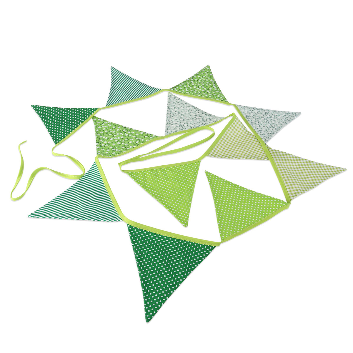 12Pcs Green Triangle Flags Vin - đánh giá và giá Baby Nursery Bunting