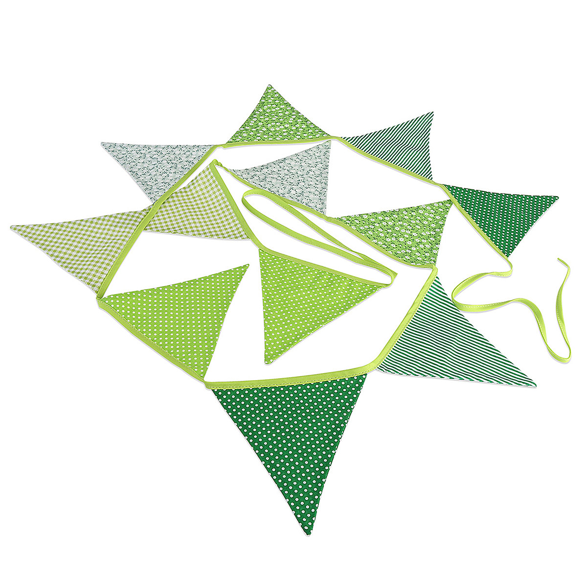 12Pcs Green Triangle Flags Vin - đánh giá và giá Baby Nursery Bunting