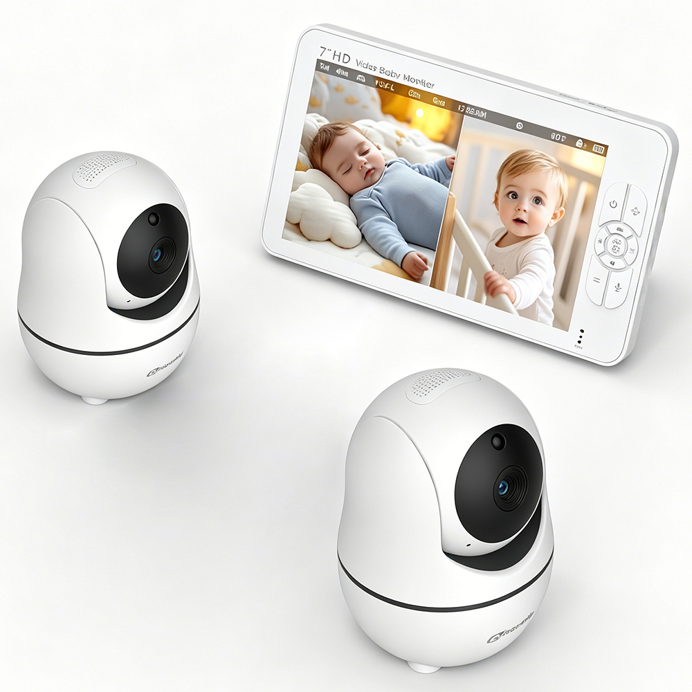 7 Inch HD Split Screen Baby Mo - đánh giá và giá Baby Monitor Split Screen