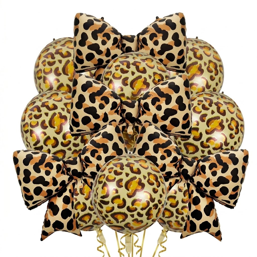 Giant Leopard Print Bowknot Ma - đánh giá và giá Baby Nursery Jungle Theme