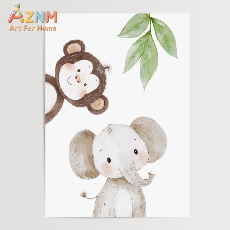 1Pc/3Pcs Safari Animal Nursery - đánh giá và giá Baby Nursery Jungle Theme