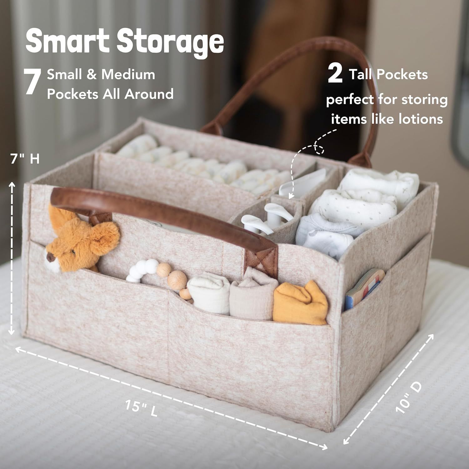 Baby Felt Storage Nursery Orga - đánh giá và giá Baby Nursery Basket