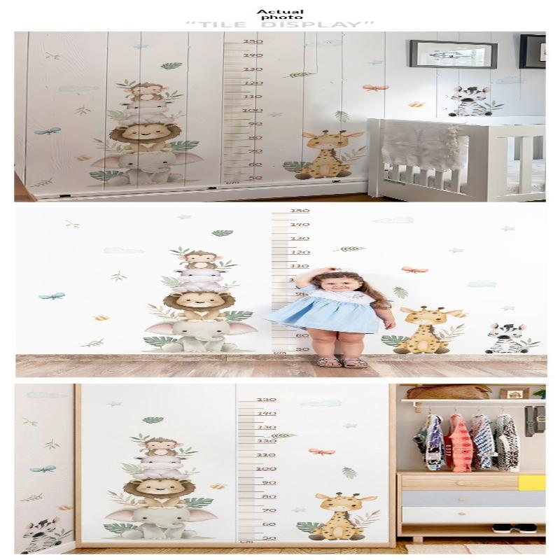 Children's Growth Chart Sticke - đánh giá và giá Baby Nursery Jungle Wallpaper