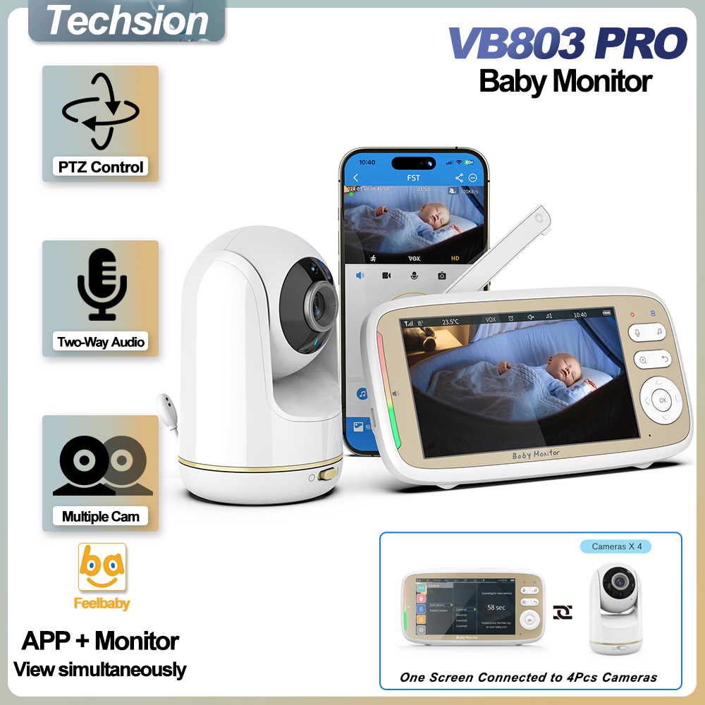 VB803 PRO HD 720P Baby Monitor - đánh giá và giá Baby Monitor Split Screen