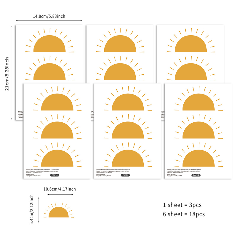 Boho Yellow Orange Half Sun Wa - đánh giá và giá Baby Nursery Yellow Walls