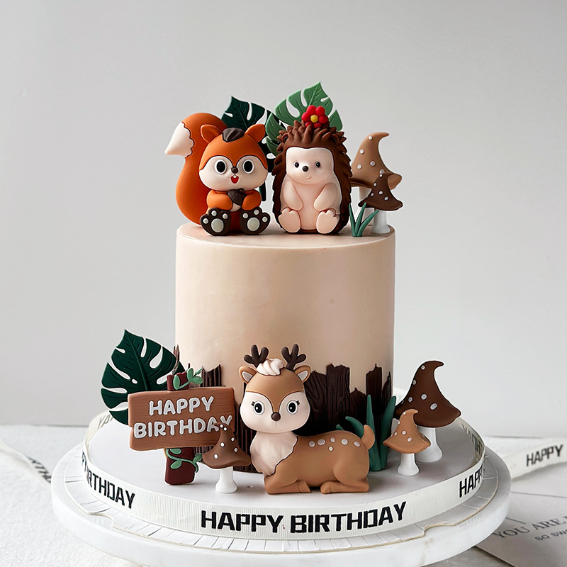 Safari Animal Cake Toppers Set - đánh giá và giá Baby Nursery Jungle Theme