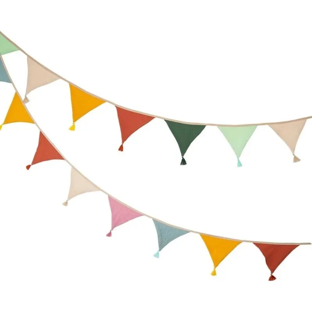 20 PCS  Fabric Flag Banners Mu - đánh giá và giá Baby Nursery Bunting