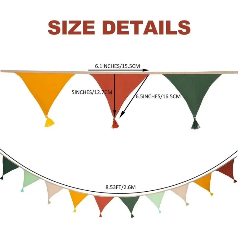 20 PCS  Fabric Flag Banners Mu - đánh giá và giá Baby Nursery Bunting