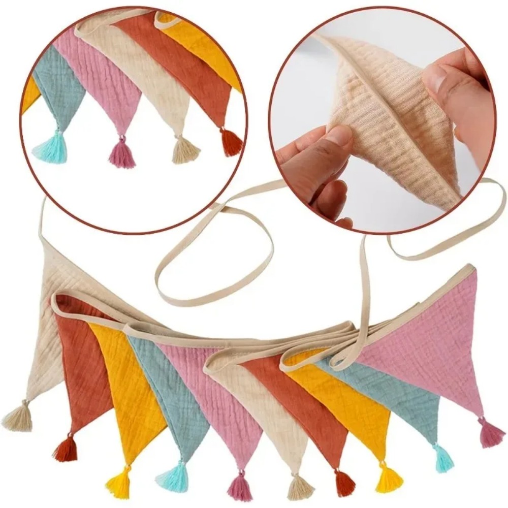 20 PCS  Fabric Flag Banners Mu - đánh giá và giá Baby Nursery Bunting