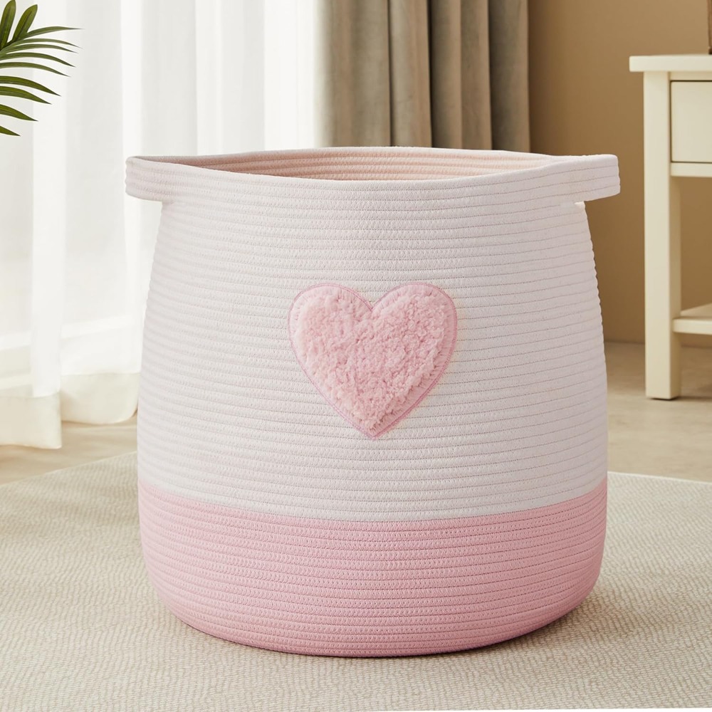 Pink Laundry Basket Hamper for - đánh giá và giá Baby Nursery Basket