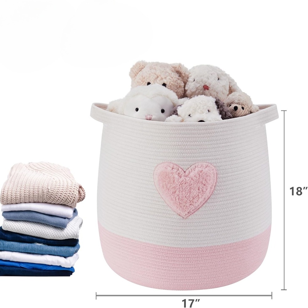 Pink Laundry Basket Hamper for - đánh giá và giá Baby Nursery Basket
