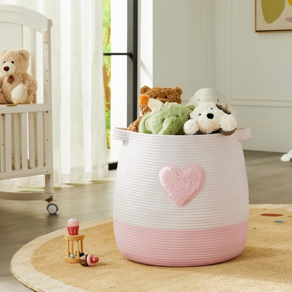 Pink Laundry Basket Hamper for - đánh giá và giá Baby Nursery Basket