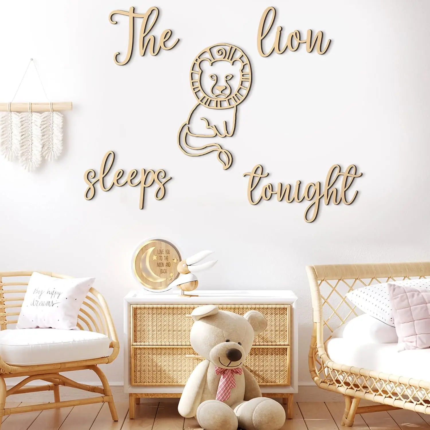 The Lion Sleeps Tonight Wooden - đánh giá và giá Baby Nursery Jungle Theme