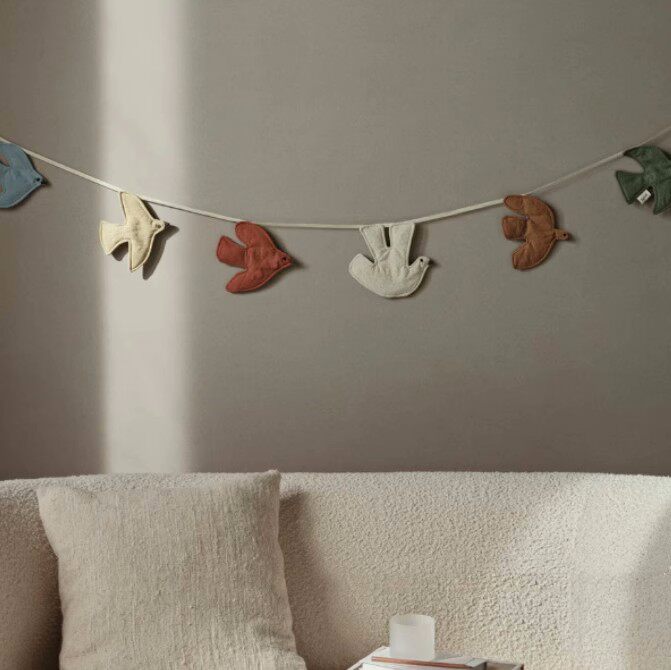 Nordic Ins Style Bird Hanging  - đánh giá và giá Baby Nursery Bunting