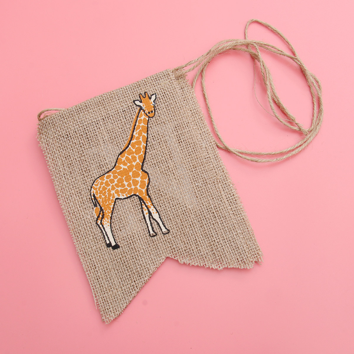 Giraffe Linen Banner One Print - đánh giá và giá Baby Nursery Bunting