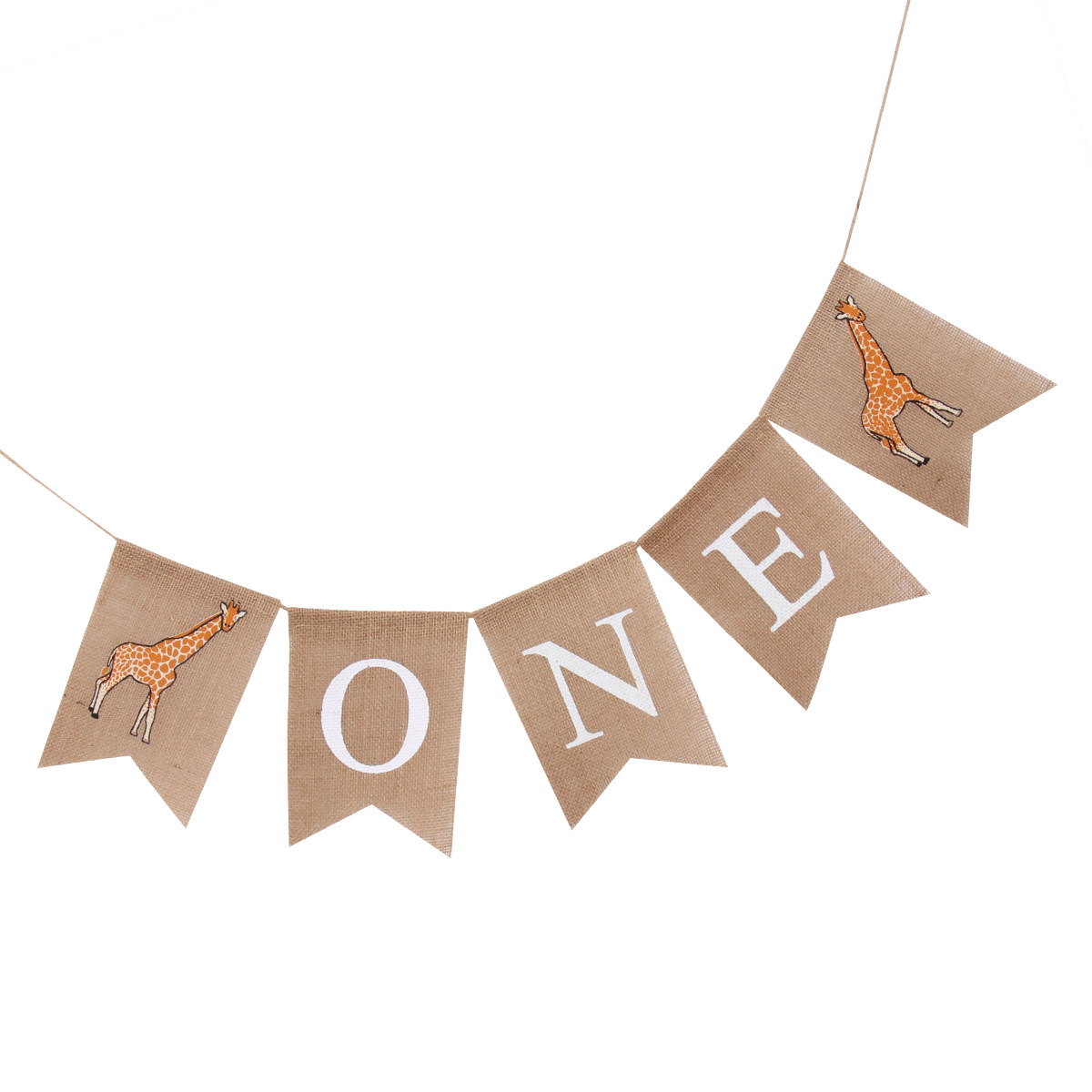 Giraffe Linen Banner One Print - đánh giá và giá Baby Nursery Bunting