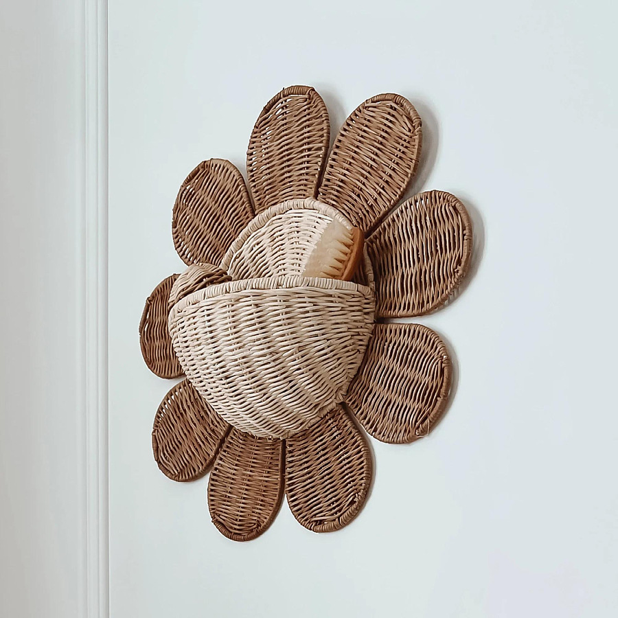Nordic Sun Flower Hand-woven R - đánh giá và giá Baby Nursery Basket