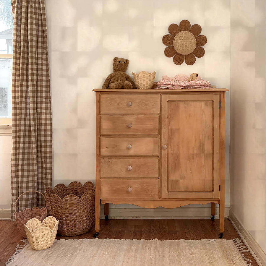 Nordic Sun Flower Hand-woven R - đánh giá và giá Baby Nursery Basket