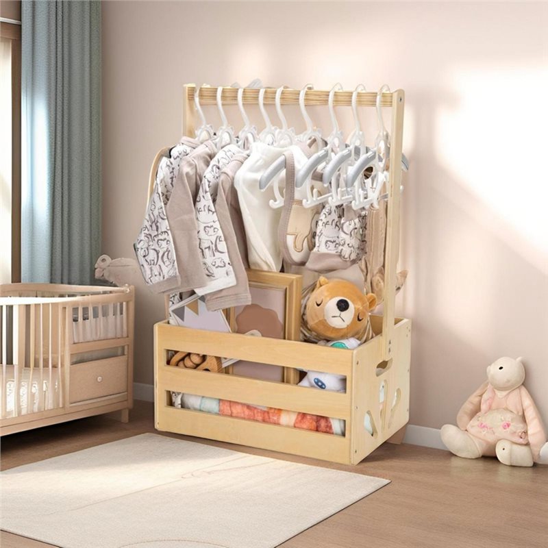 Wooden Baby Shower Gift Basket - đánh giá và giá Baby Nursery Basket