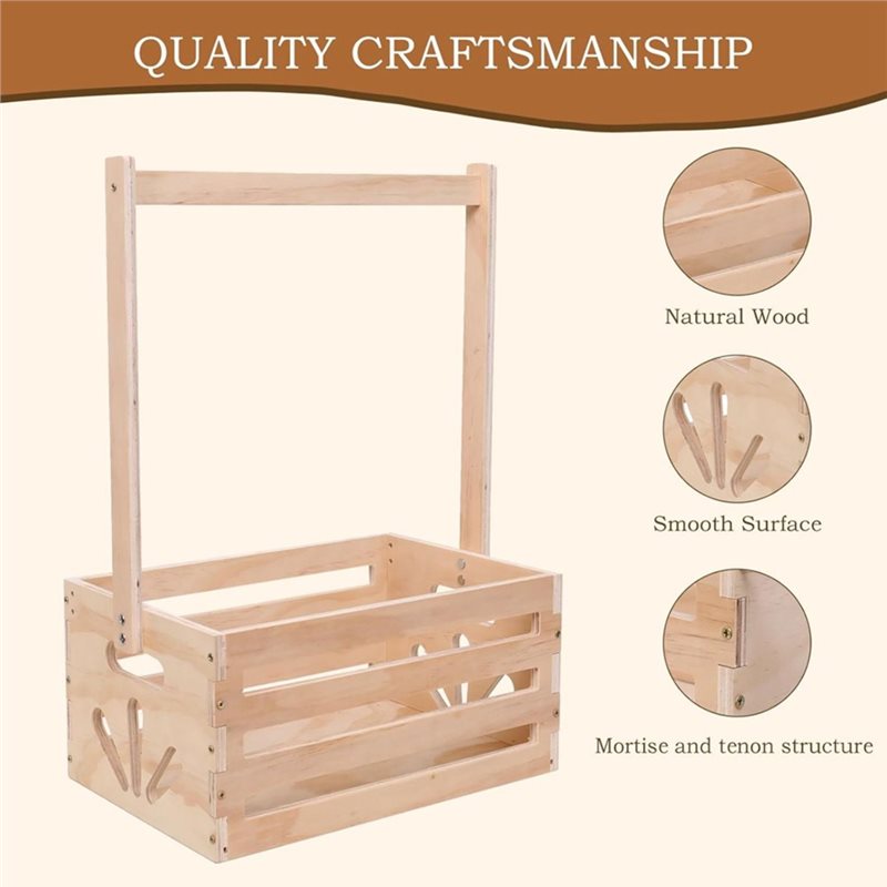 Wooden Baby Shower Gift Basket - đánh giá và giá Baby Nursery Basket