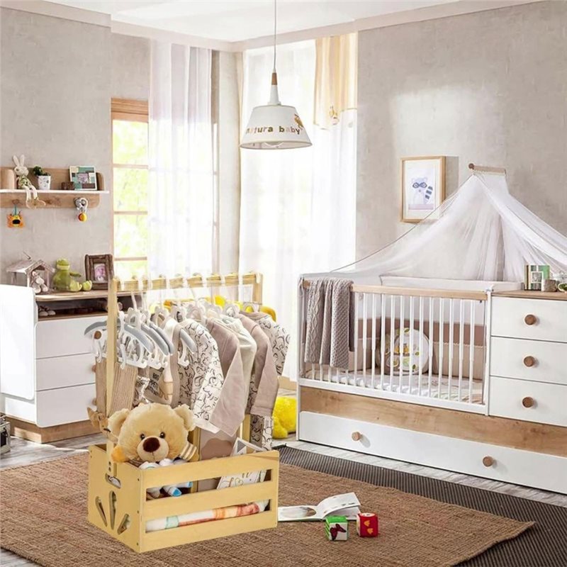 Wooden Baby Shower Gift Basket - đánh giá và giá Baby Nursery Basket