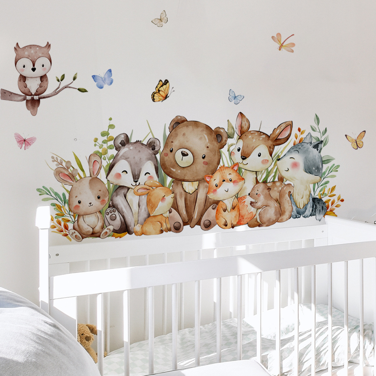Cartoon Jungle Animals Wall St - đánh giá và giá Baby Nursery Jungle Wallpaper
