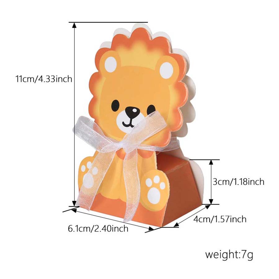12PCS Safari Animal Favor Boxe - đánh giá và giá Baby Nursery Jungle Theme