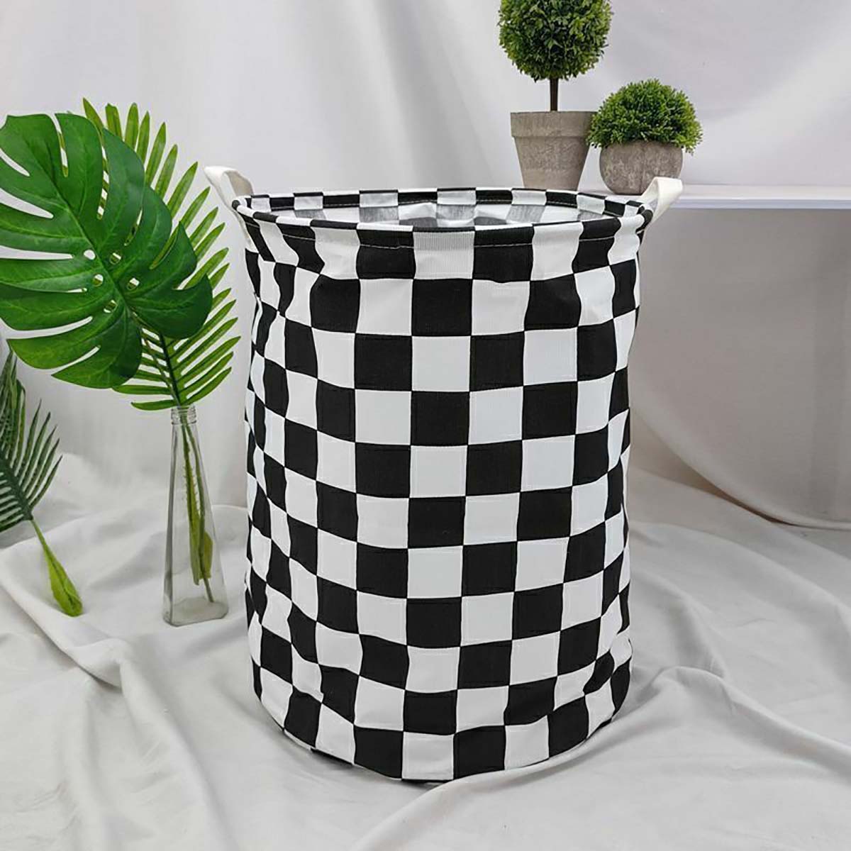Modern Plaid Canvas Storage Ba - đánh giá và giá Baby Nursery Basket