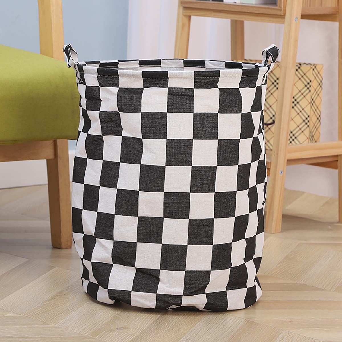 Modern Plaid Canvas Storage Ba - đánh giá và giá Baby Nursery Basket