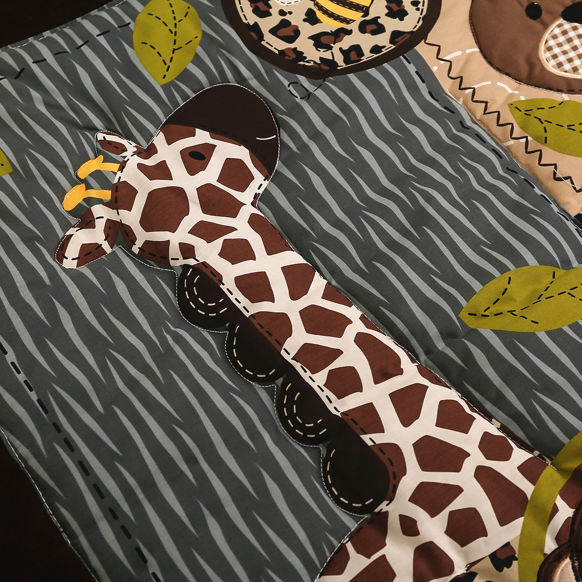 3Pcs Embroidered Newborn Baby  - đánh giá và giá Baby Nursery Jungle Theme